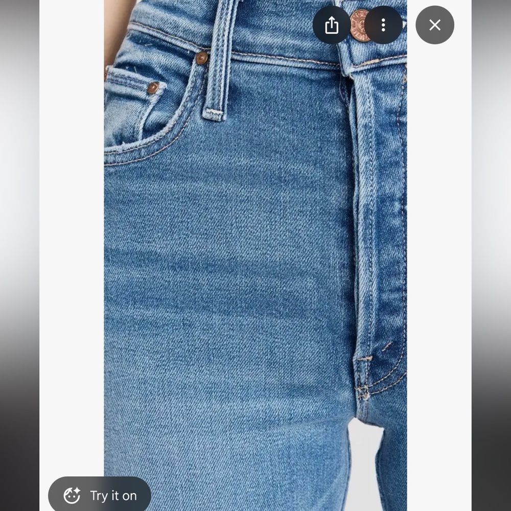 MOTHER THE TOMCAT HIGH-RISE STRAIGHT-LEG JEANS in Layover - Picture 5 of 11